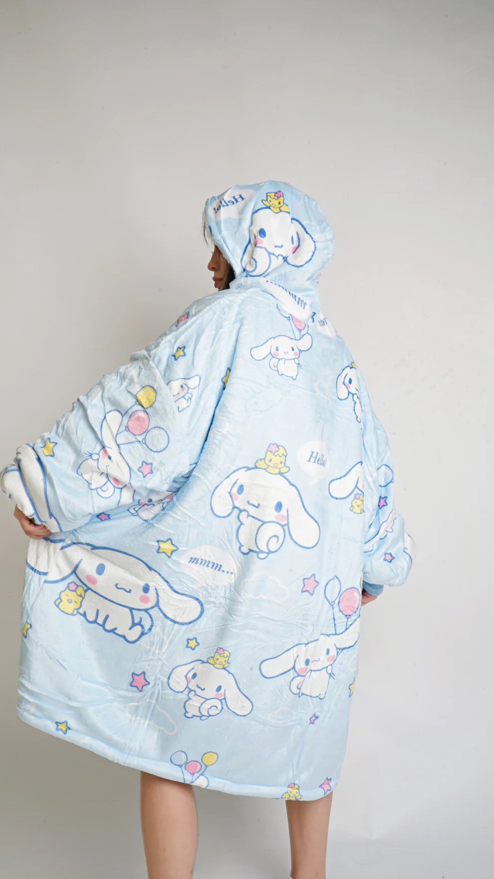 Cinnamoroll hello kitty Wearable Blanket Hoodie for Kids & Adults | OLM Toys