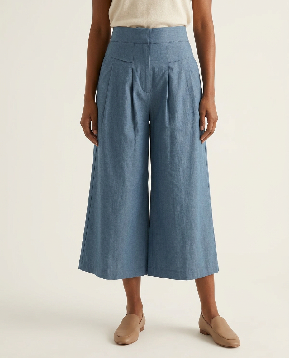 The Anin Pleated Wide-Leg Pant