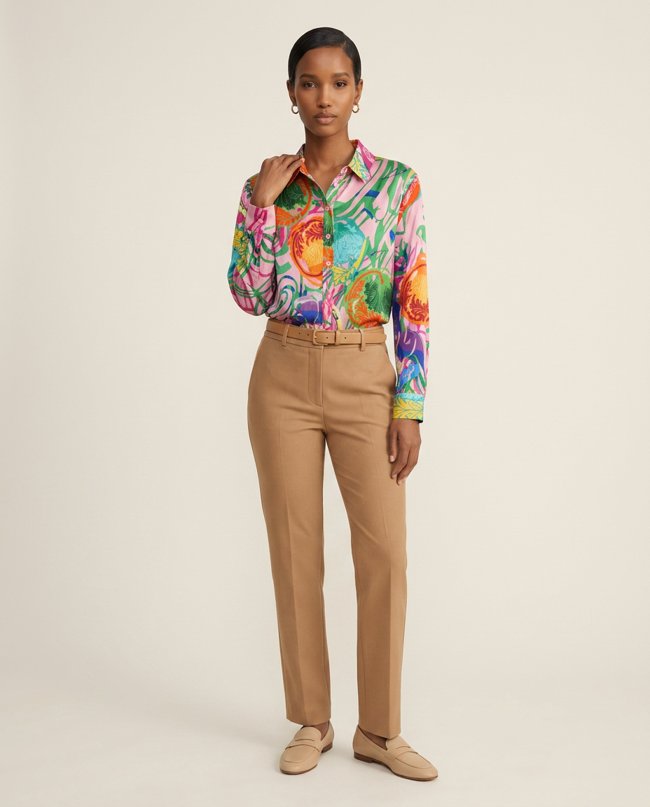 The Oasis Abstract Print Blouse