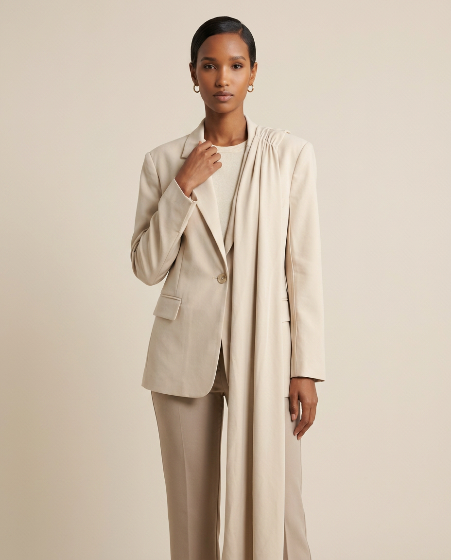 The Architect's Draped Blazer