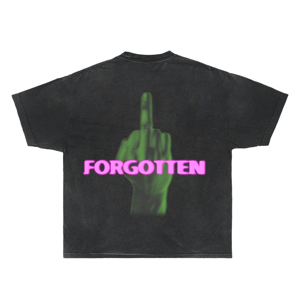 Paranormal Forgotten Garment Dyed Streetwear Tee Cotton Short Sleeve T Shirt