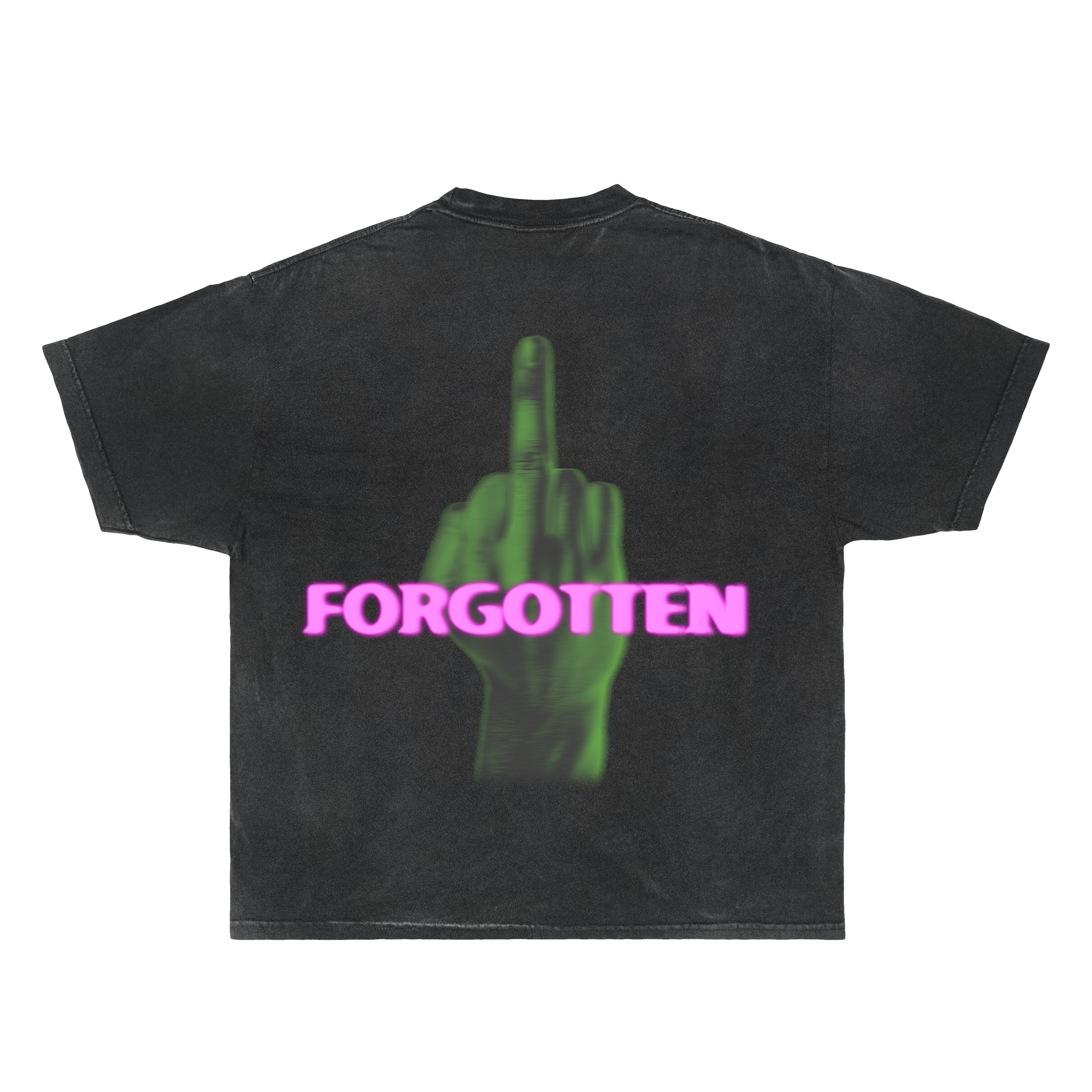 Paranormal Forgotten Garment Dyed Streetwear Tee Cotton Short Sleeve T Shirt
